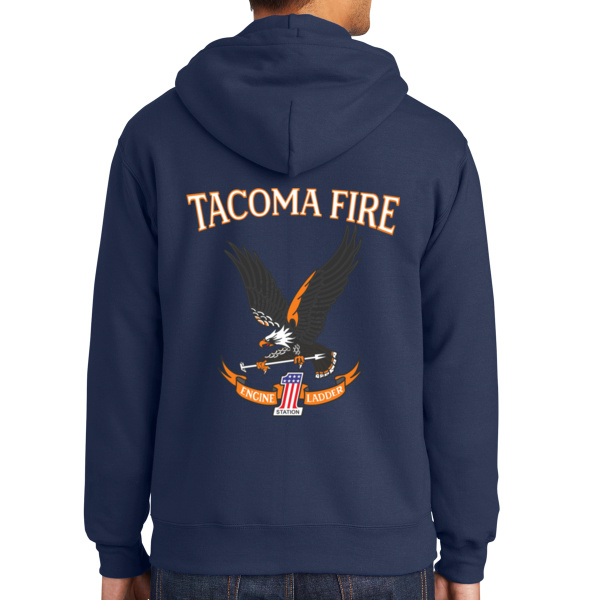 Station 1 - Essential Fleece Full Zip Hooded Sweatshirt Thumbnail